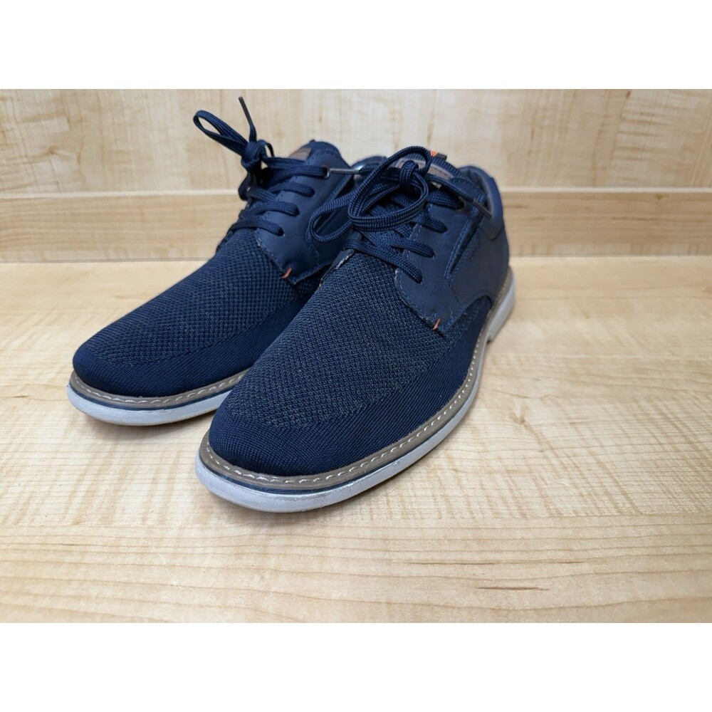 Nunn Bush Otto Knit Plain Toe Oxford Shoes Men's Size 11.5 Navy 84964-492